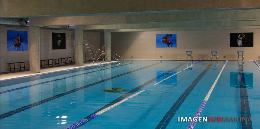 Exposici&oacute;n en la piscina del Circulo Mercantil