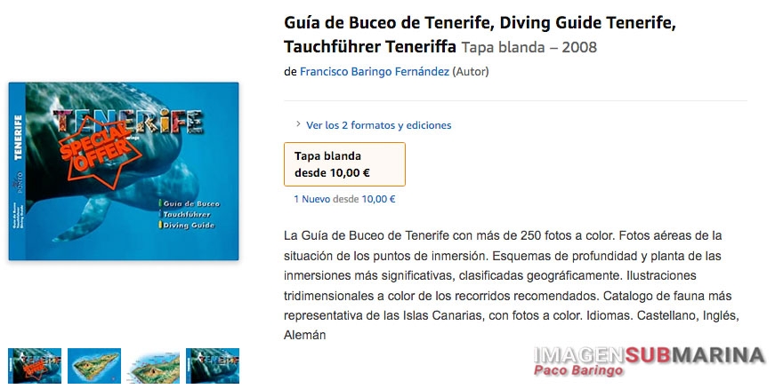 D&iacute;a del libro oferta Gu&iacute;a de Buceo de Tenerife